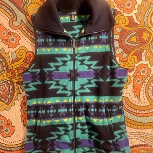 Chaps aztec Multicolor Fleece Vest